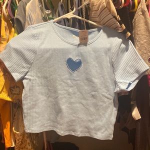Heart Cutout Shirt